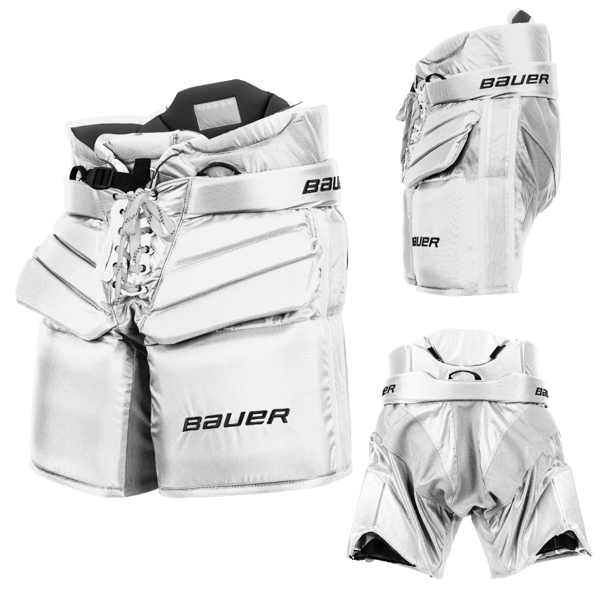 Bauer Pro Series Goalie Pants - Custom Design - Senior White - Default Inspiration