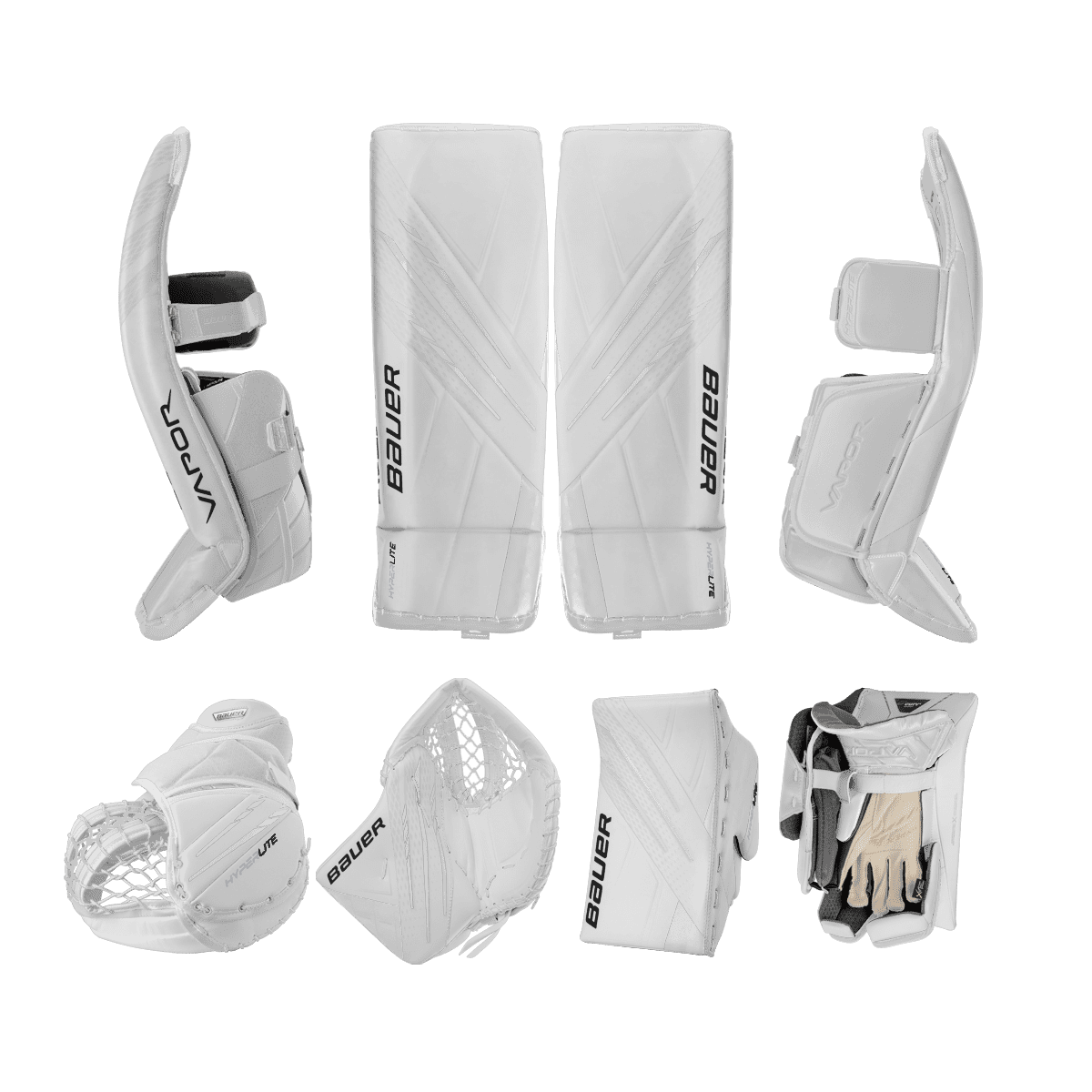 Bauer Vapor Hyperlite Goalie Equipment - Pro Custom - Custom Design - Senior White/Default Inspiration