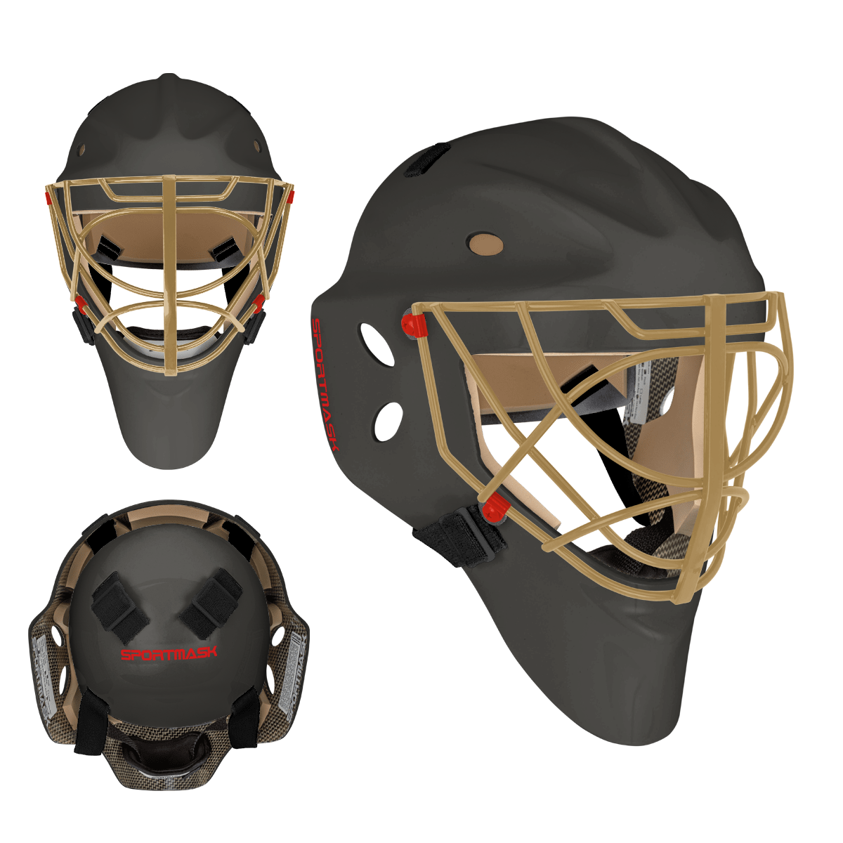 Sportmask Pro 3i Non-Certified Goalie Mask - Custom Design - Senior Vegas Inspiration