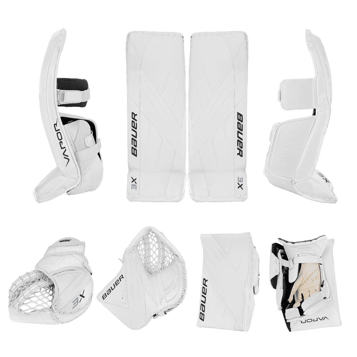Bauer Vapor 3X Goalie Equipment - Custom Design - Intermediate White/Default Inspiration
