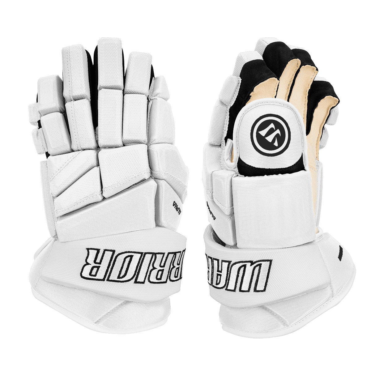 Warrior Alpha Pro Hockey Gloves - Custom Design White - Default Inspiration