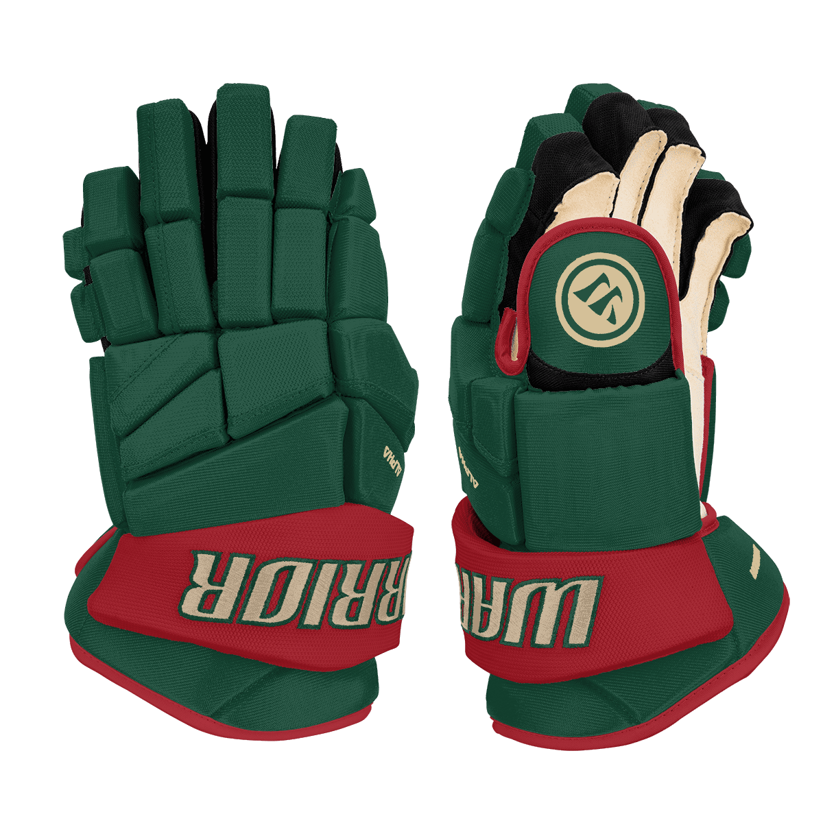 Warrior Alpha Pro Hockey Gloves - Custom Design Minnesota Inspiration