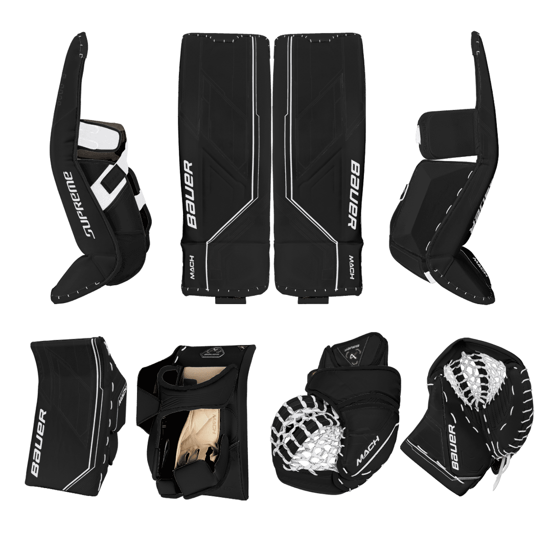 Bauer Supreme Mach Goalie Equipment - Custom - Custom Design - Senior Black/White Inspiration