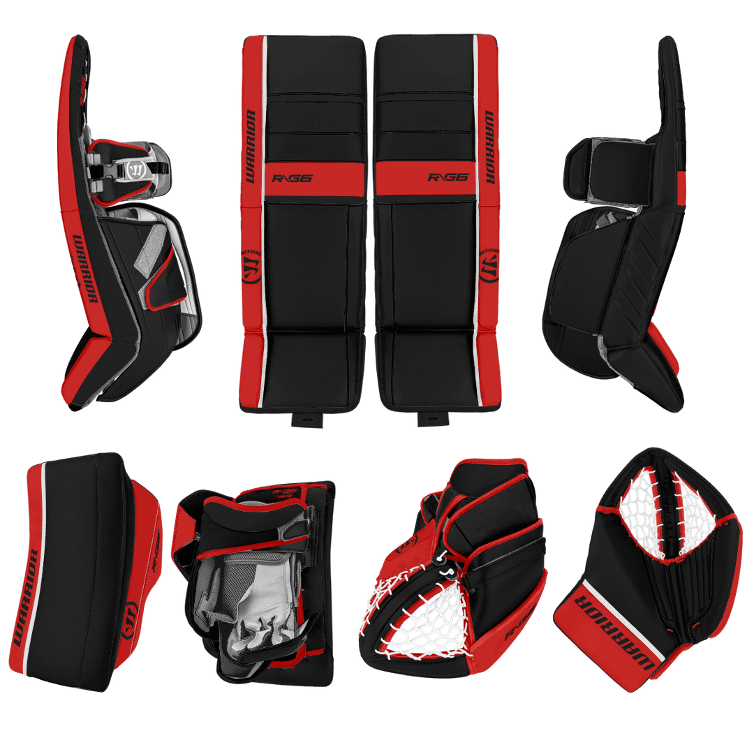 Warrior Ritual G6 Pro+ Classic Goalie Equipment - Custom Design - Senior Chicago Inspiration