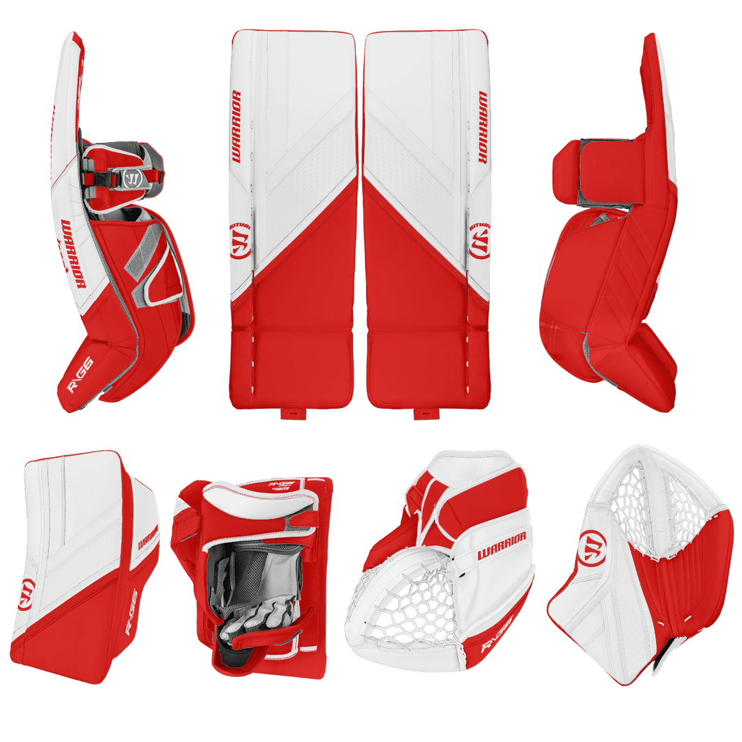 Warrior Ritual G6 Pro+ Goalie Equipment - Custom Design - Intermediate Detroit Inspiration