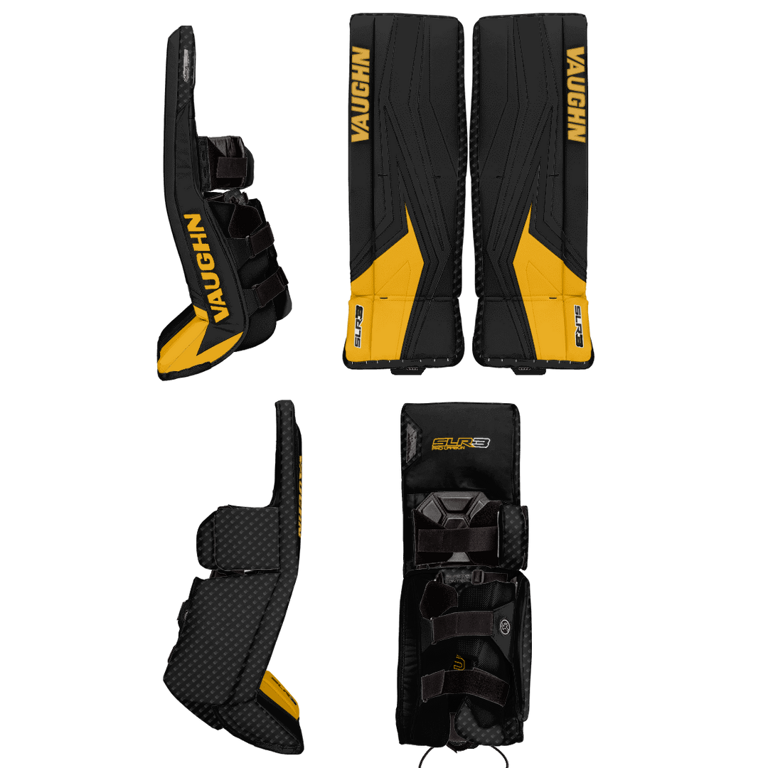 Vaughn Ventus SLR3 Pro Carbon Goalie Leg Pads - Custom Design - Senior Pittsburgh Inspiration