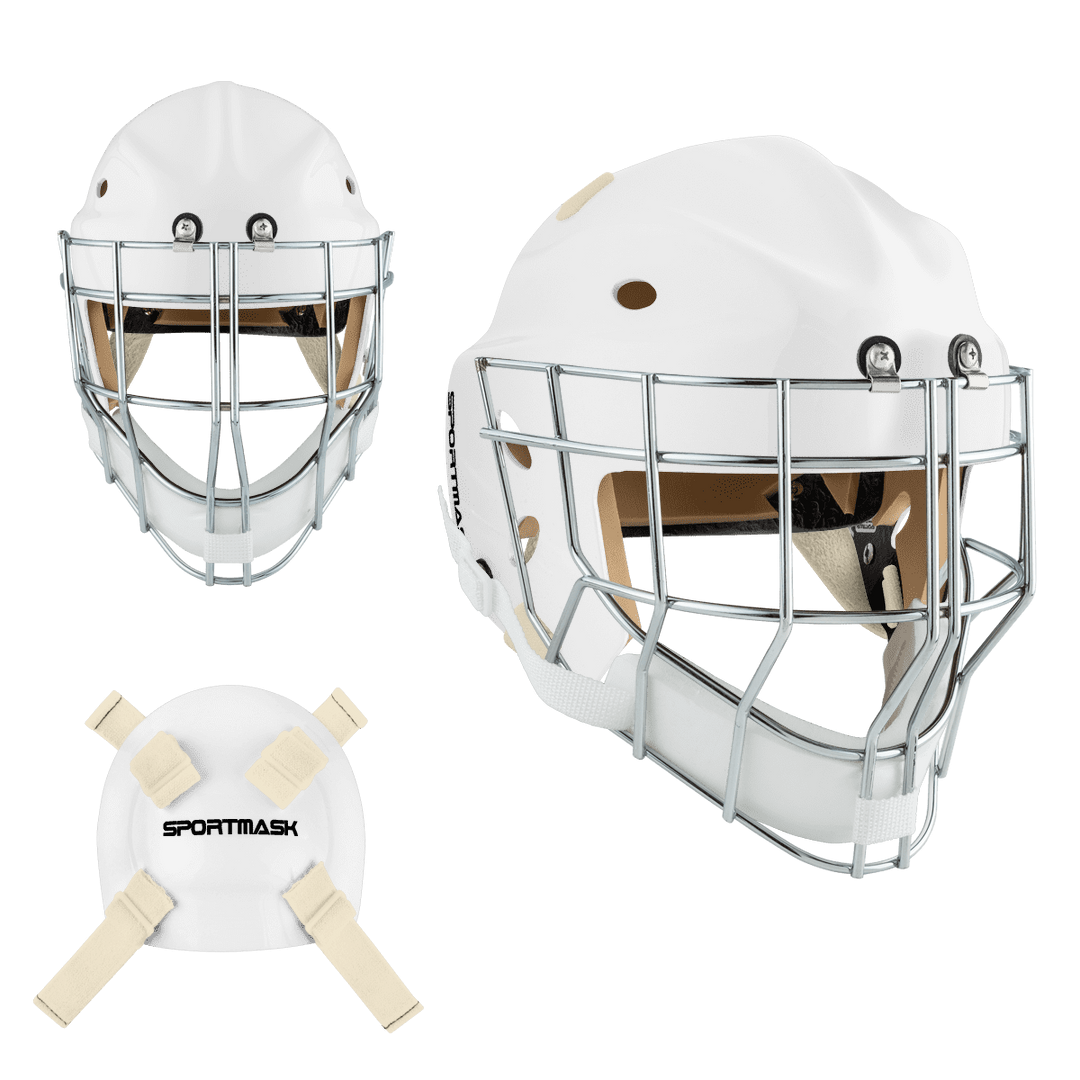 Sportmask OG Mage Non-Certified Goalie Mask - Custom Design - Senior White - Default Inspiration