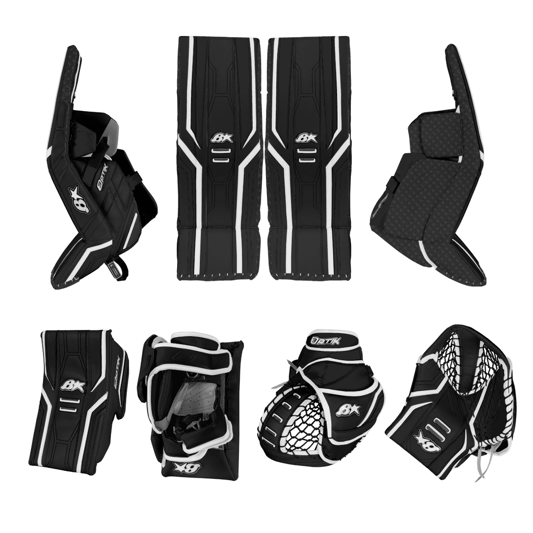 Brians Optik 3 Goalie Equipment - Custom Design - Senior Black/White Inspiration