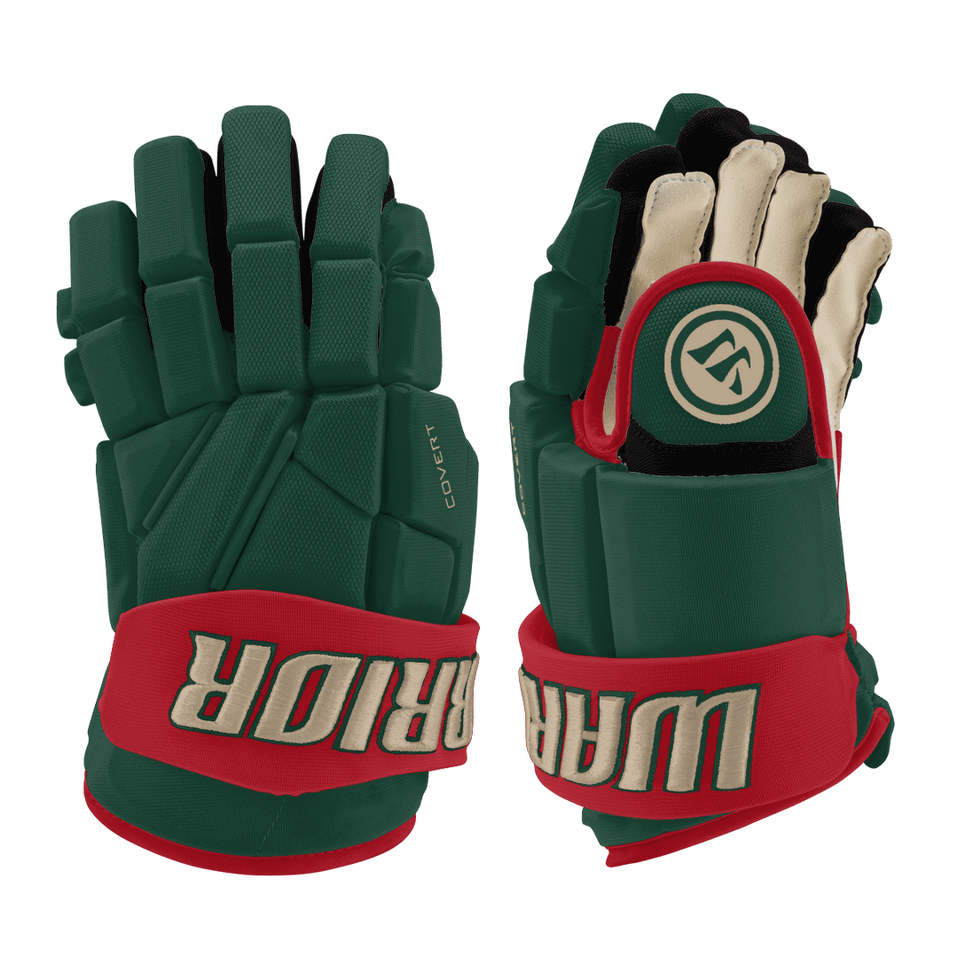 Warrior Covert Pro Hockey Gloves - Custom Design Minnesota Inspiration